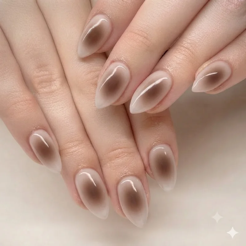 Bold statement acrylic nail idea featuring chrome finish and 3D nail art on coffin shape