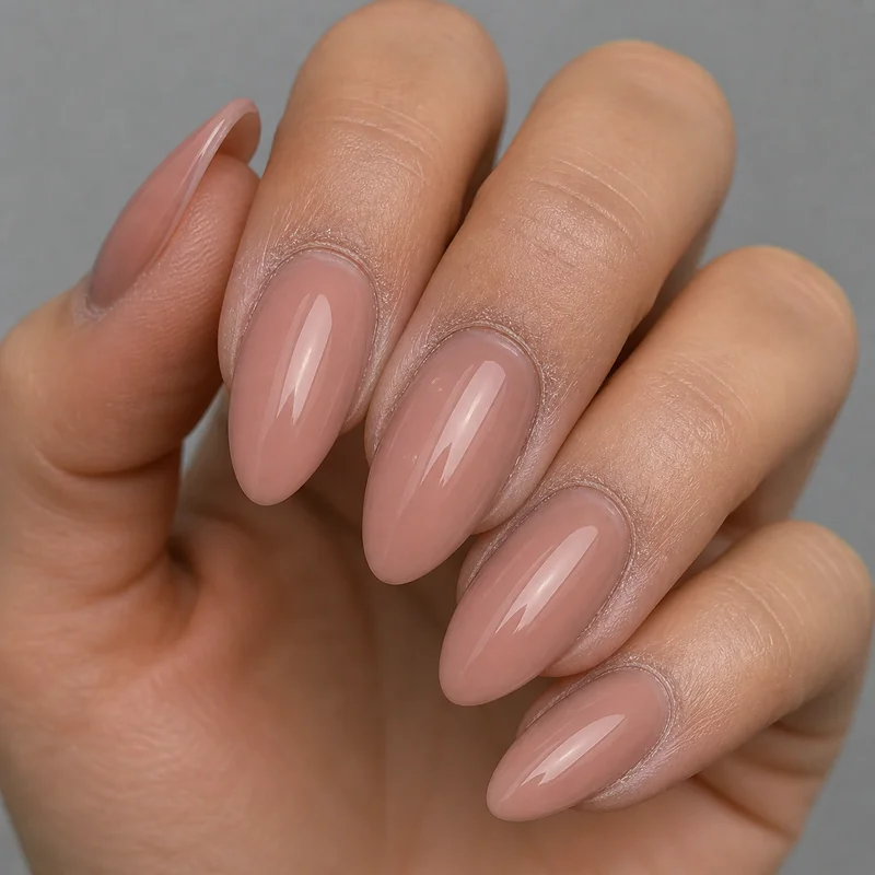 Dry ashy cuticles the day after almond nail salon appointment showing dehydrated proximal nail fold skin needing cuticle oil moisture recovery