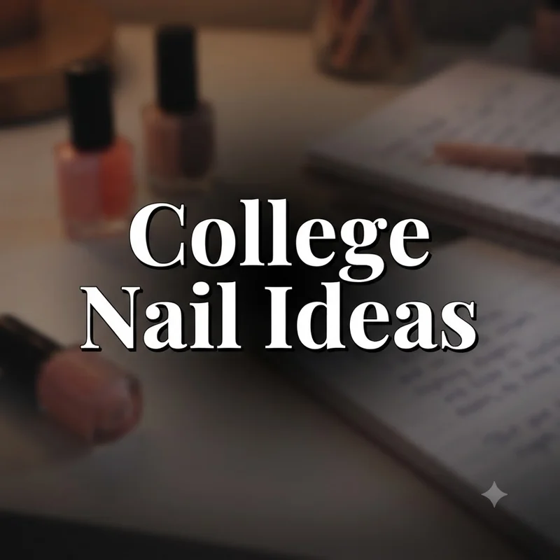 Easy two-tone DIY college nails designed for dorm room application without salon tools