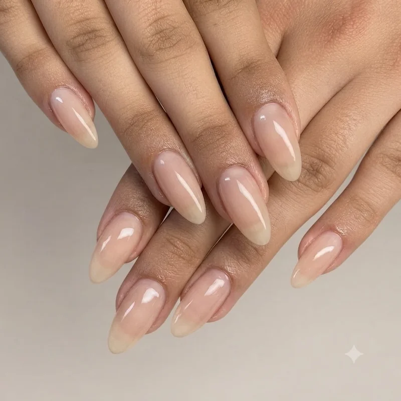 Glass buffer tool used on bare nail for bare nails aftercare shine without over-buffing damage