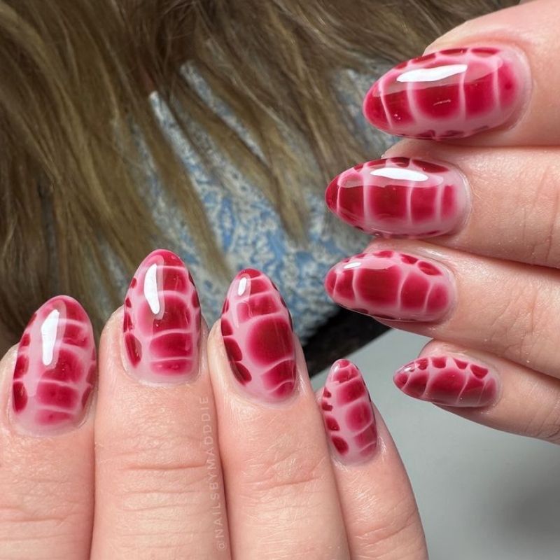 Side by side comparison showing correct blooming gel timing versus over-spread mistake