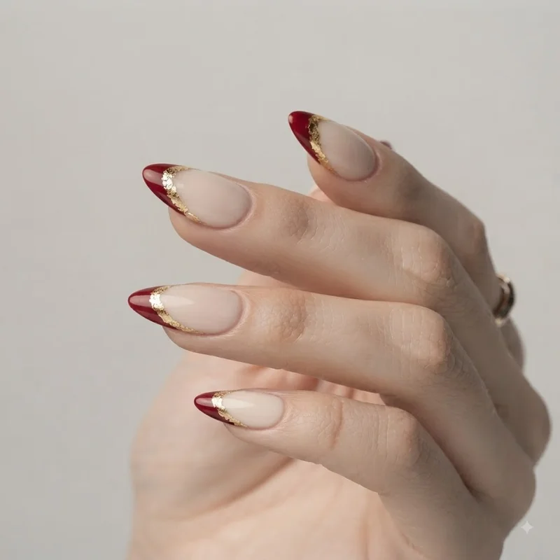 45 French Tip Christmas Nails That Aren't Just Red & Green