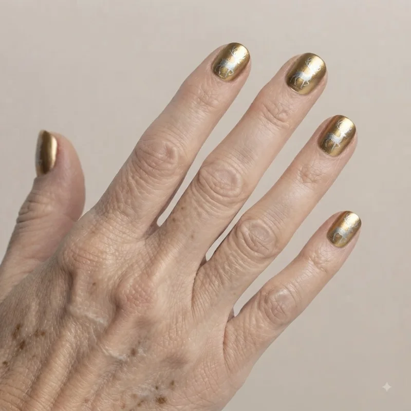 Coffin shape nails with detailed reindeer illustration taking advantage of larger canvas