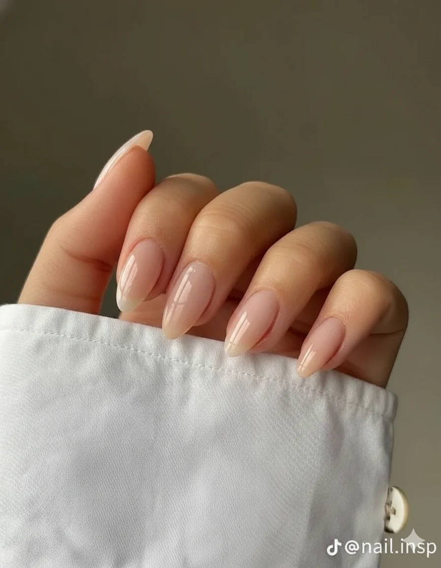 Natural nail growth before and after BIAB overlay showing healthy nail bed improvement and protective finish Mothers Day