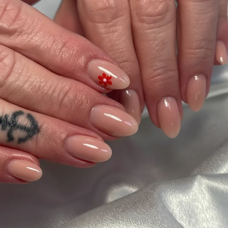 Sheer jelly gel versus opaque gel polish opacity build showing one coat to three coat progression on fair and deep skin tones