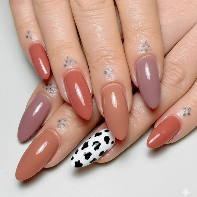 Warm cool and neutral undertone gel nail shade families showing coral terracotta berry plum and neutral nude swatches on different skin tones