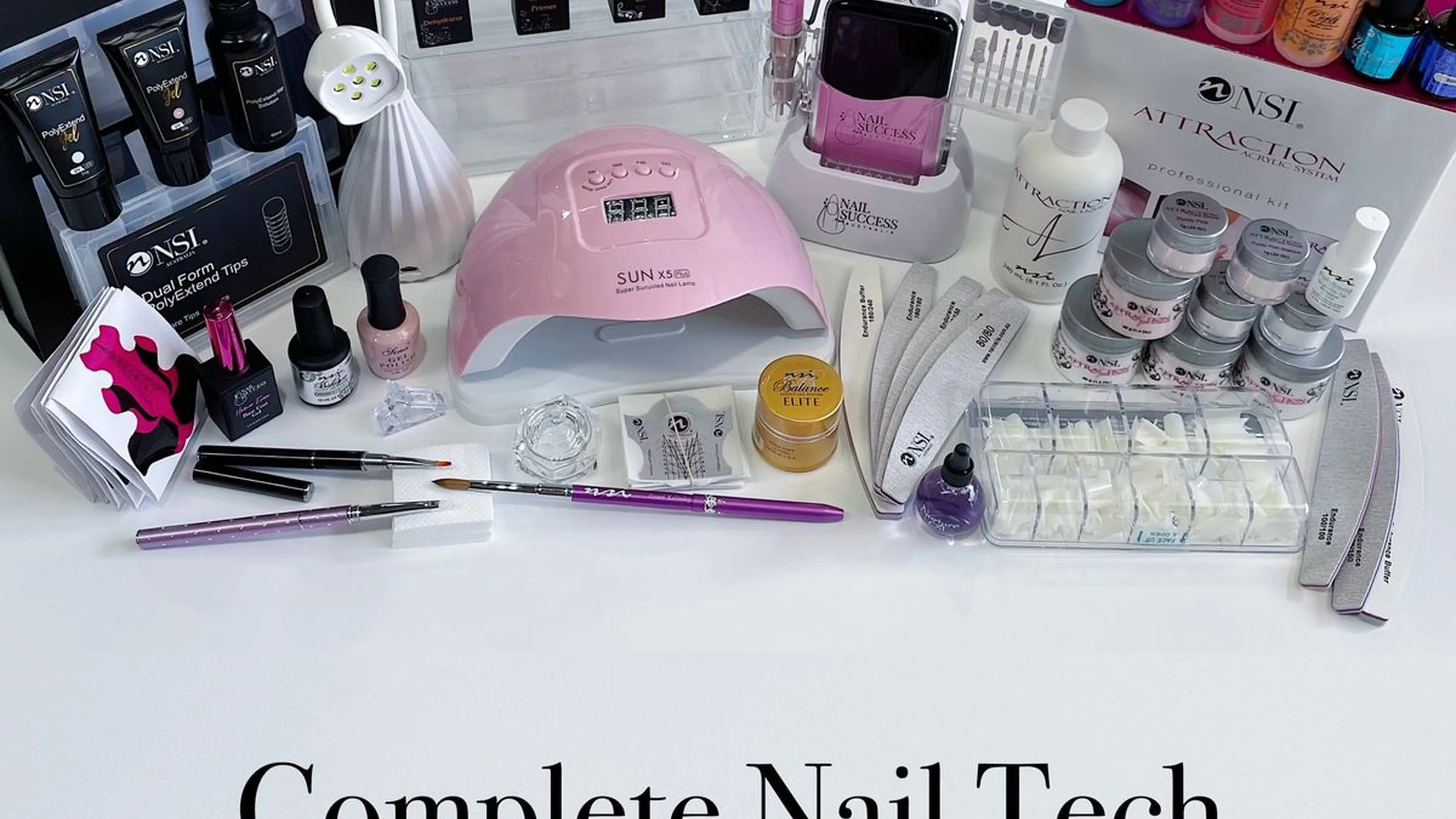 Gel nail kit selection guide showing beginner intermediate and advanced options
