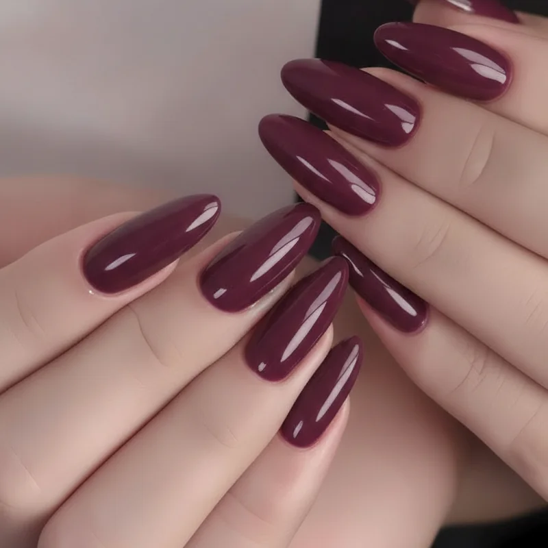 Dark goth nail shades on fair medium and deep skin  oxblood plum and charcoal that flatter every tone beautifully in 2026