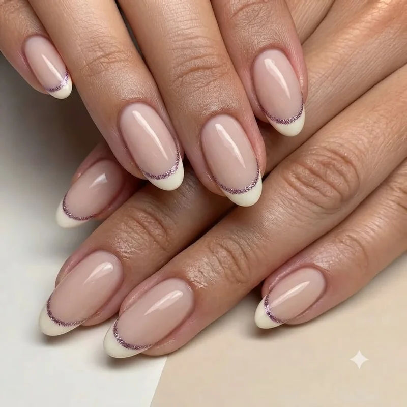Short hocus pocus nails set with a minimalist witchy accent nail design idea perfect for beginner Halloween manicures
