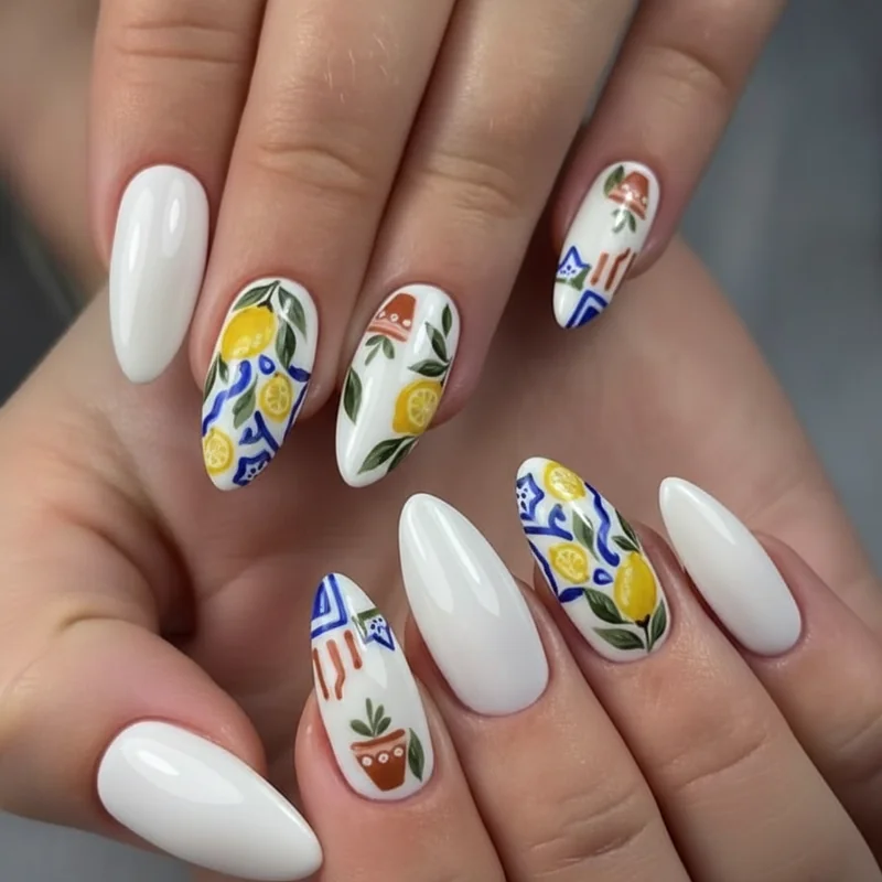 Gel Italian summer nail art durability showing BIAB base holiday manicure longevity tips for travel and Amalfi Coast trip 2026