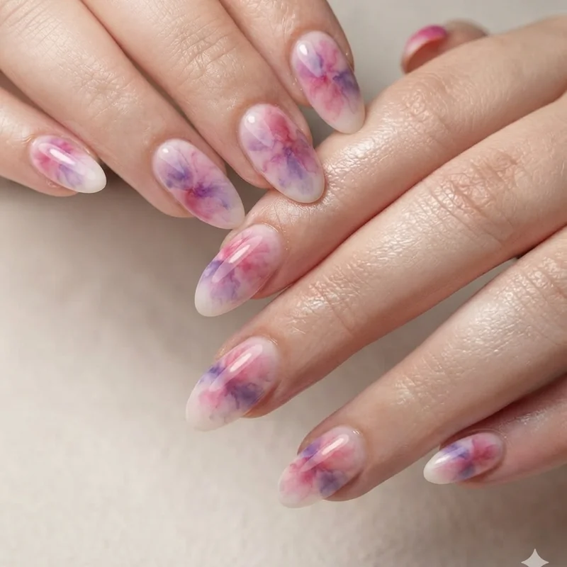 Vacation nails color palette guide with seasonal shades for every destination