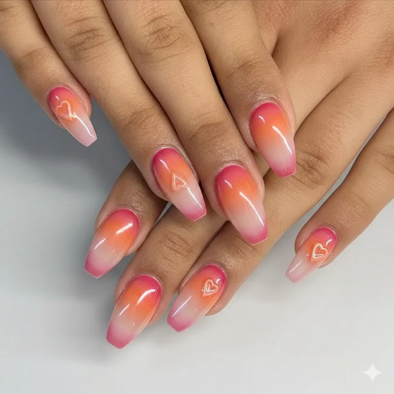 Lesbian acrylic nail maintenance showing infill schedule and builder gel application for WLW long nail care and longevity