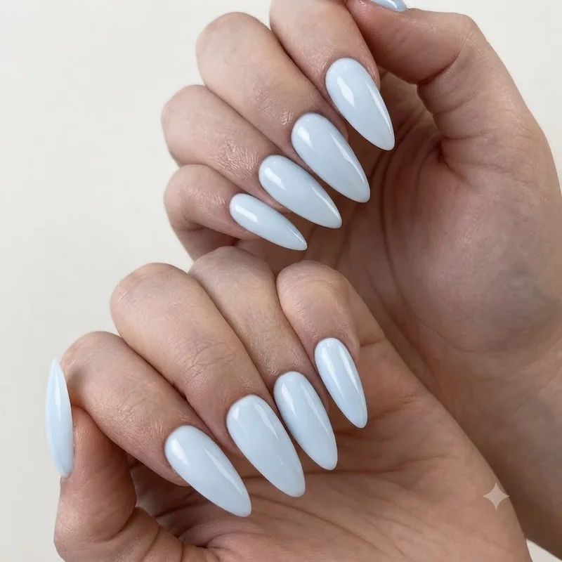 Espresso brown one color nails on warm undertone skin, glossy solid manicure