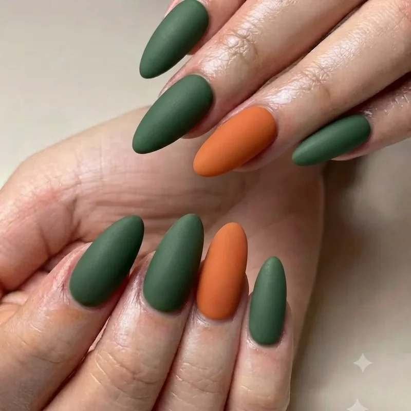 Square soft square shape bold one color nails, shape detail manicure close-up