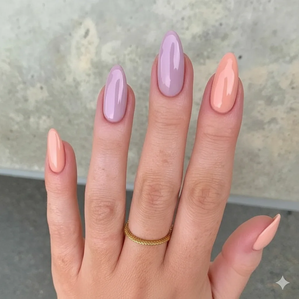 Skin undertone nail color guide showing warm cool and neutral undertone vein check method with recommended Mother