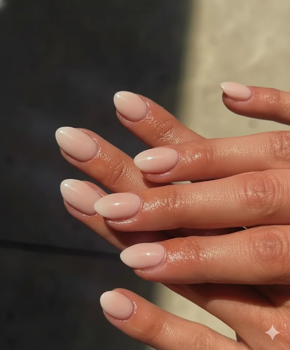 Cuticle care nail prep for mothers day manicure 2026 showing healthy nail bed base coat application before colour is applied