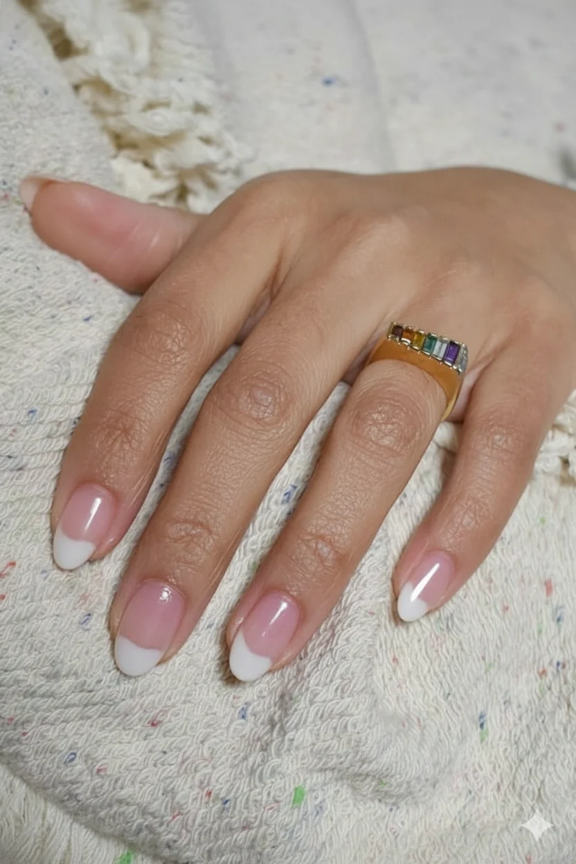 Glazed donut finish mothers day nail 2026 high gloss dimensional sheer milky look rich luminous spring manicure almond nails