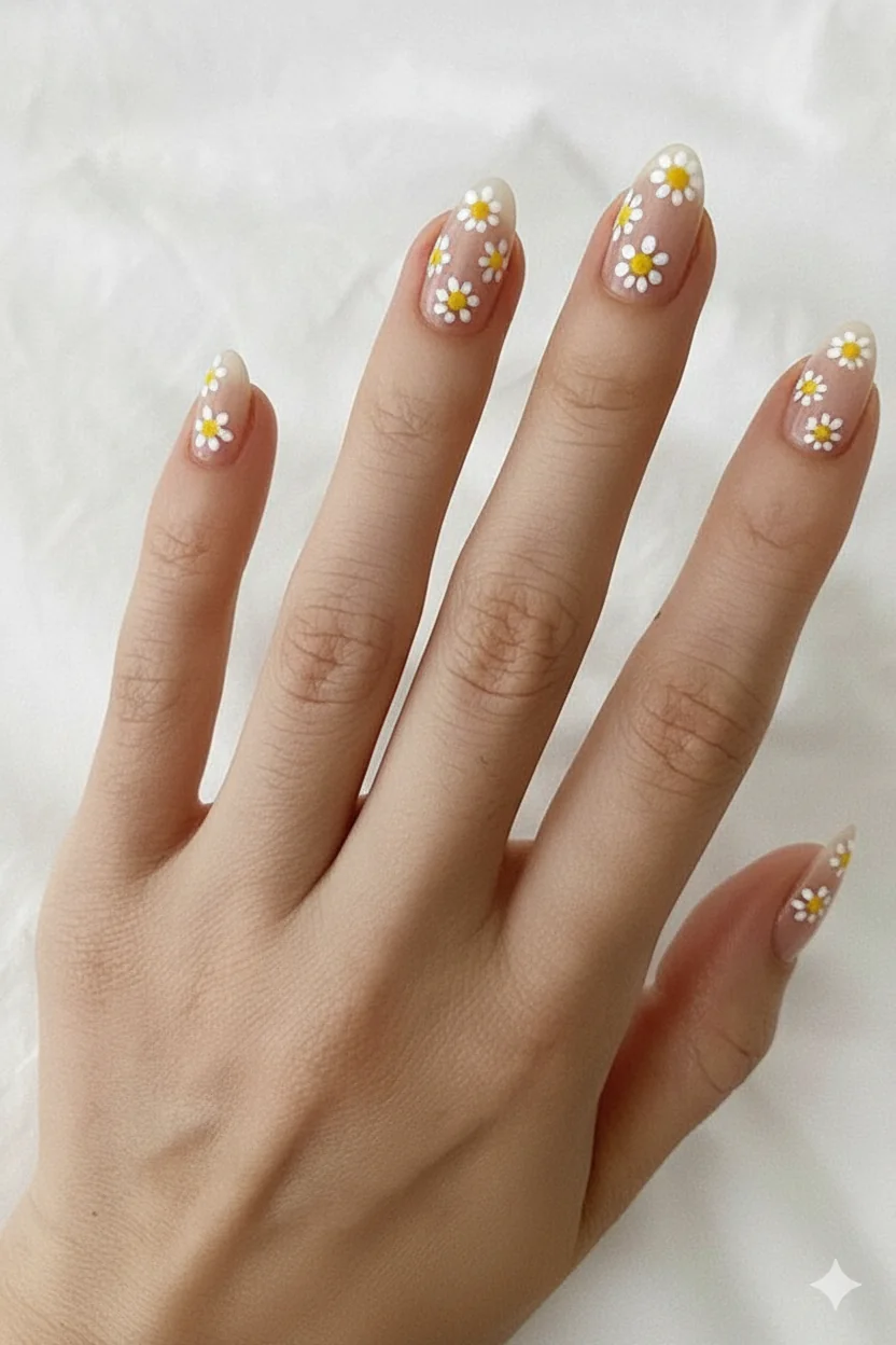 Peony floral gel nail mothers day 2026 blush pink layered petals on almond shaped nails full bloom sculptural spring design