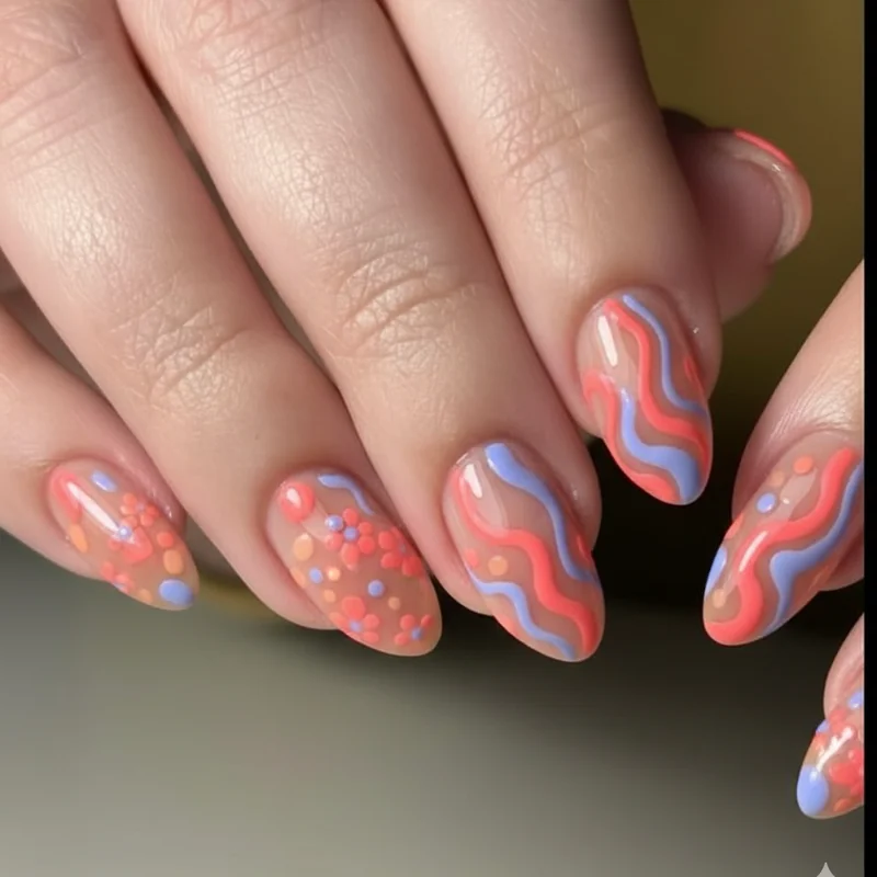 Colour analysis seasonal palette nail colors for blondes showing spring warm type versus summer cool type shade families for 2026