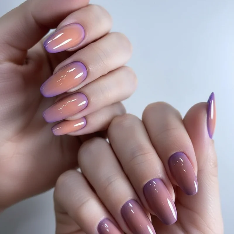 Warm versus cool blonde undertone nail color comparison showing golden honey versus platinum ash blonde shade pairings