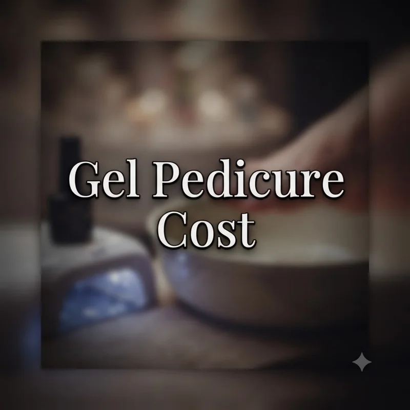 Gel pedicure cost result with glossy long-lasting polish finish on toes after UV curing