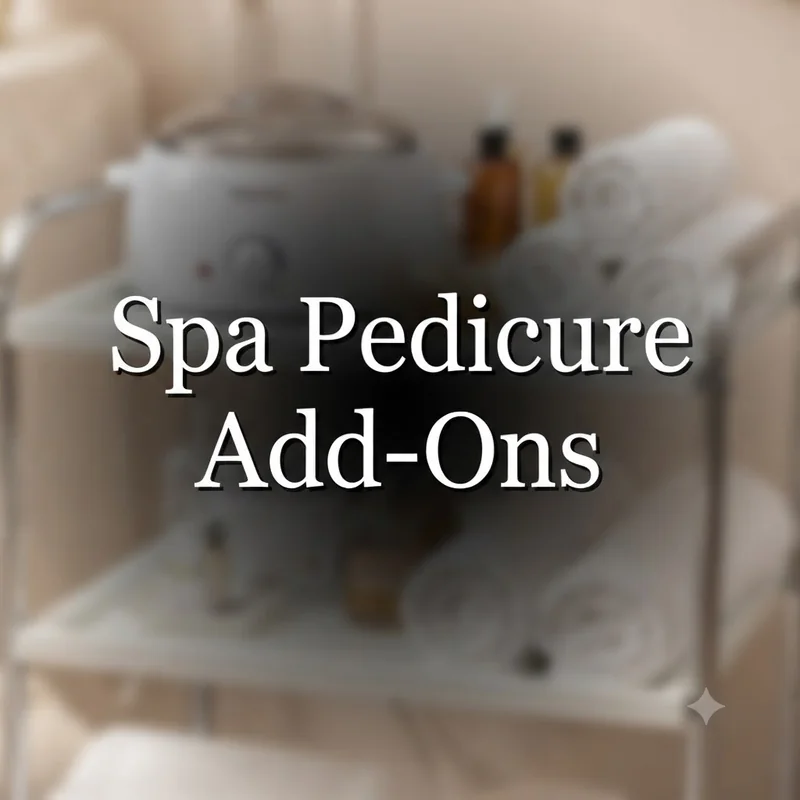 Spa pedicure setup with paraffin wax treatment and hot towels during foot massage service