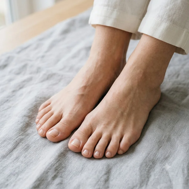 Healthy clear natural toenails after a calm foot care routine, a reassuring look for readers choosing a fungal nail plan