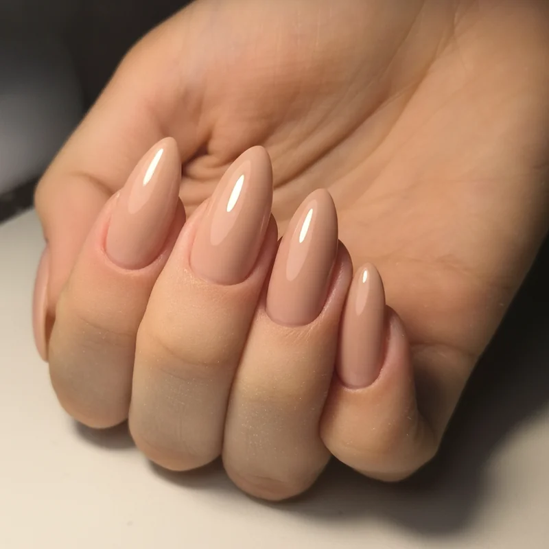Close up of wide nail bed proportions styled as an inspirational flat lay rather than a diagram