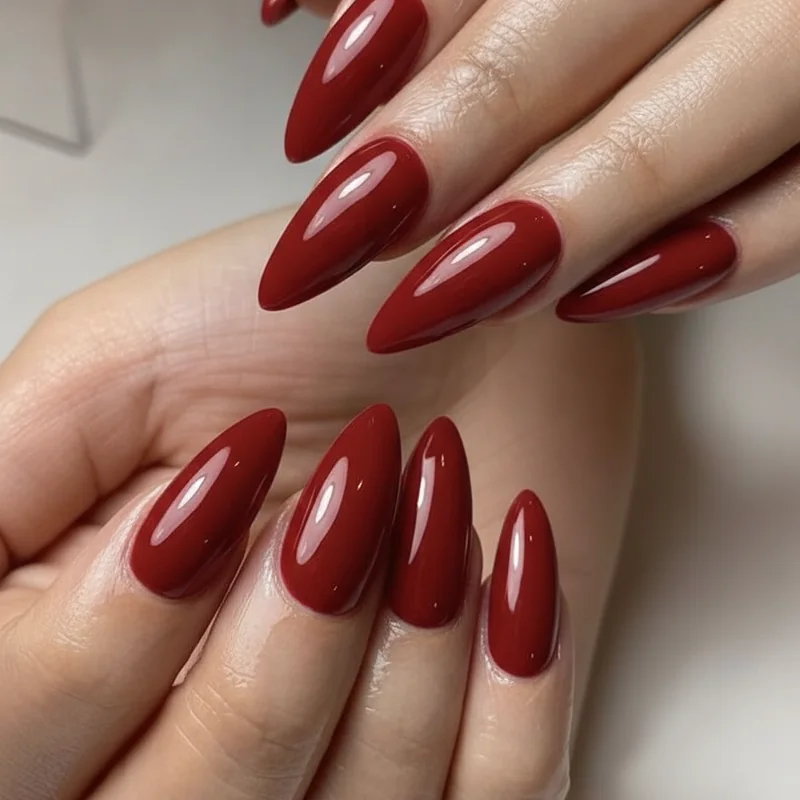 Wide-fit press-on nail set styled as a flat lay showing proportionate sizing for wide nail beds