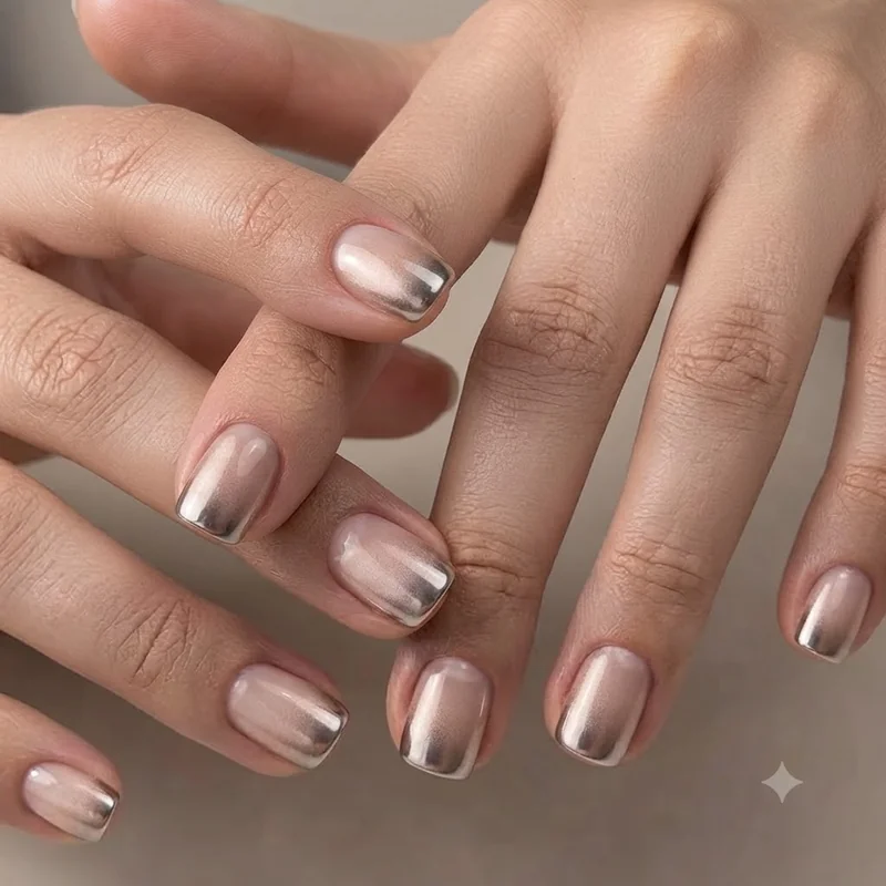 This close up of a natural nail shows the C-curve and apex structure that explain the strongest nail shape mechanics visually