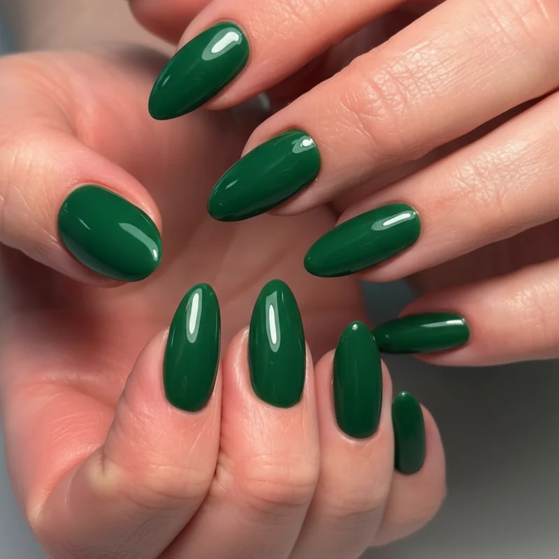 Green nail theory trend 2026 showing manifestation manicure concept linking green nails to abundance prosperity and Venus energy