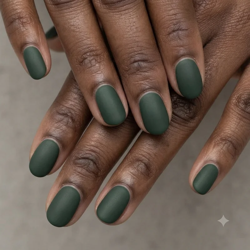 Masc nail aesthetic inclusive varied hand and skin tone stud nail designs