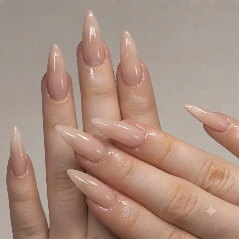 Thin even polish coat application technique for chip-resistant nails glossy finish