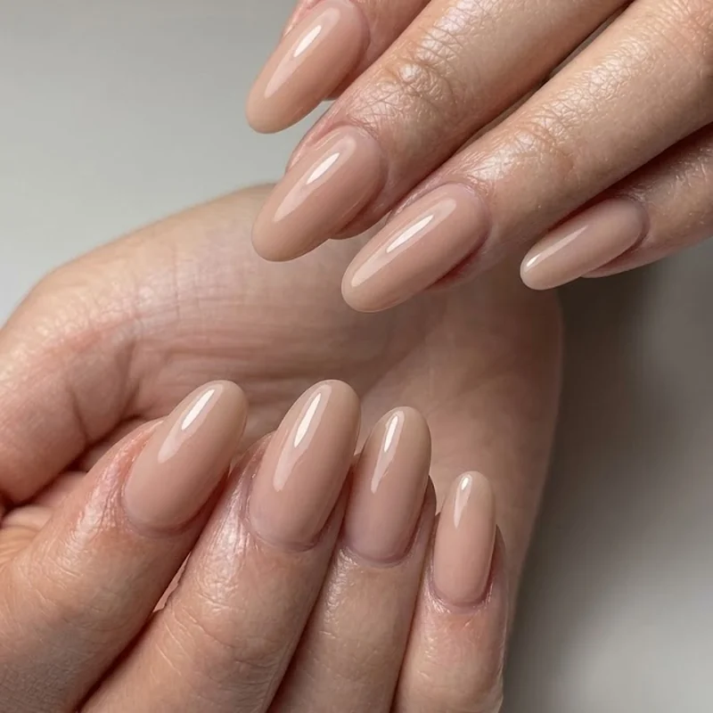 Oval press on nail size chart infographic mapping size numbers to millimeter widths