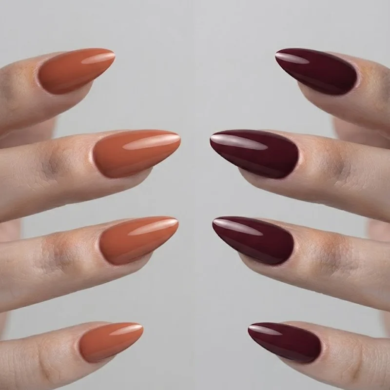 Late september nails manicure blending warm and cool undertones for the fall shift