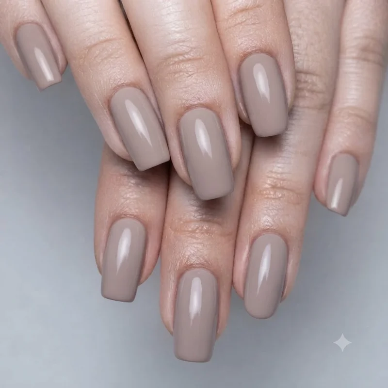Short september nail designs comparing short square and short round shapes side by side