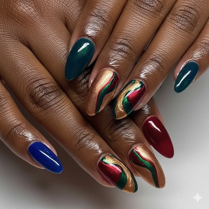 Best Nail Colors for Dark Skin That Actually Pop