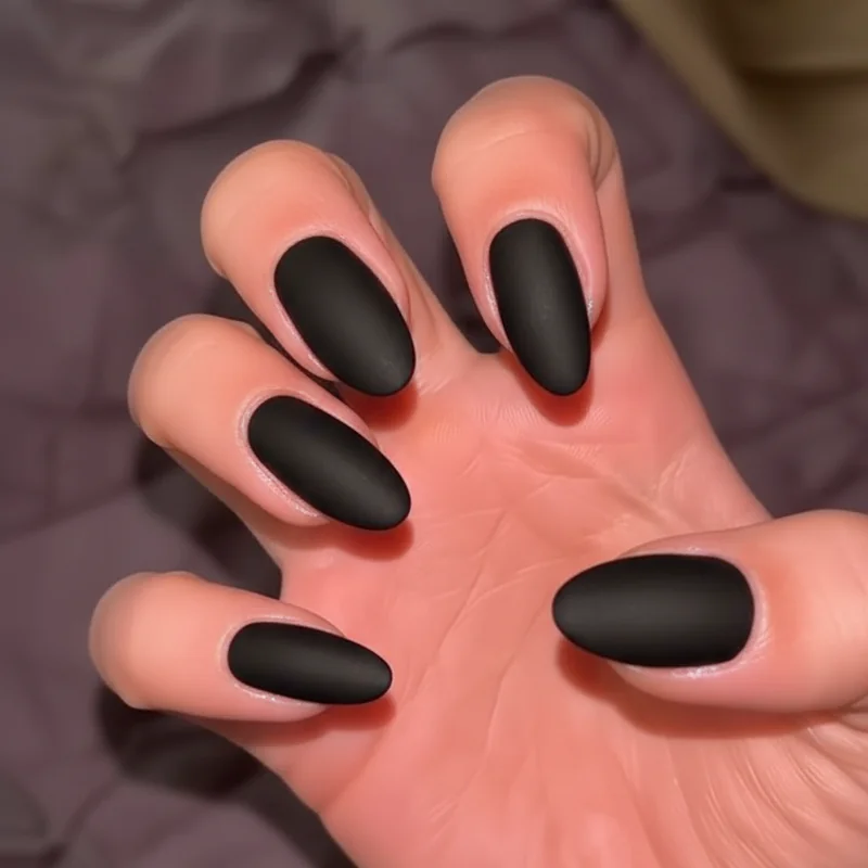 Thick classic french tip versus razor-thin micro french tip showing smile line width contrast on natural nail close up view