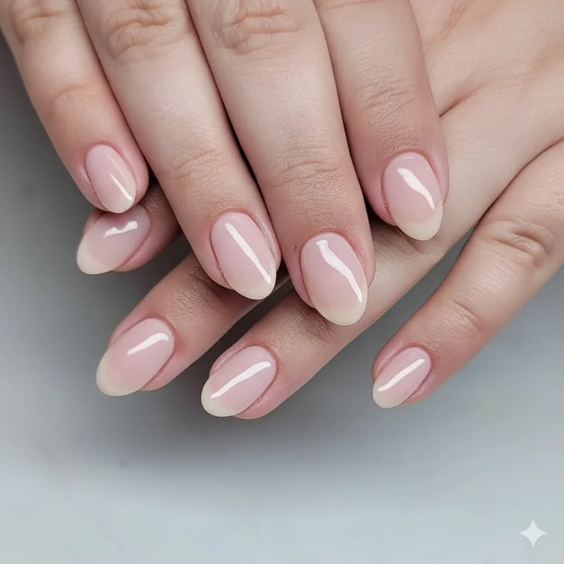 Micro daisy nail art spring hand painted white petals yellow centres on soft pastel pink base minimal botanical design