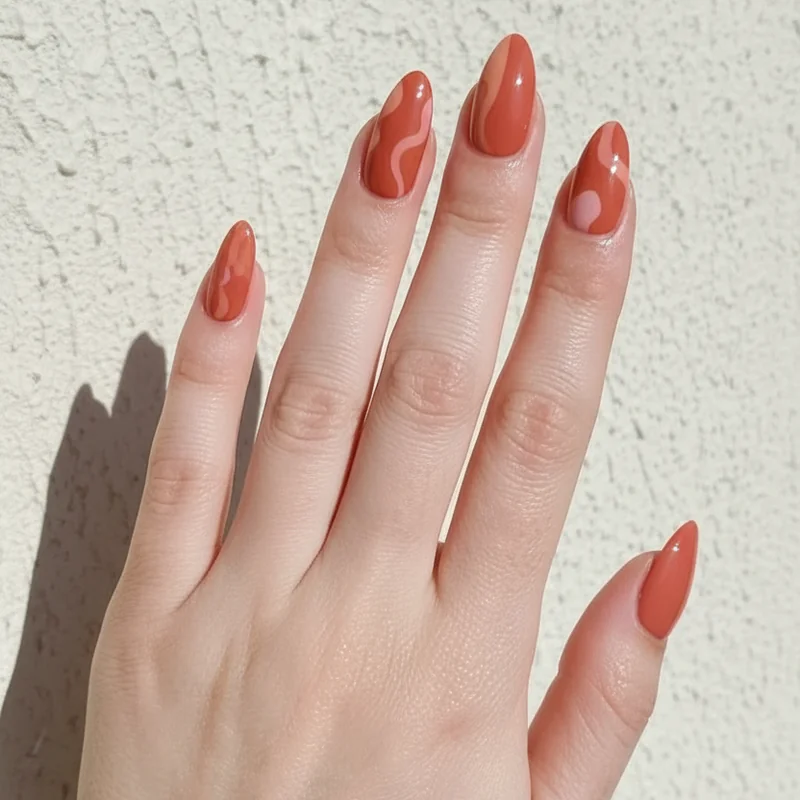 Holiday nail ideas 2026 terracotta and coral summer gel manicure vacation ready in heat and salt water conditions