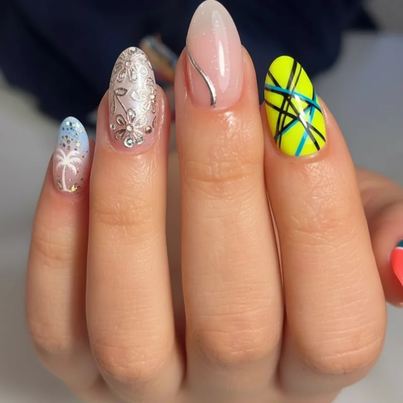 Summer nail ideas occasion guide 2026 beach wedding everyday and bold picks showing best manicure choice per vibe