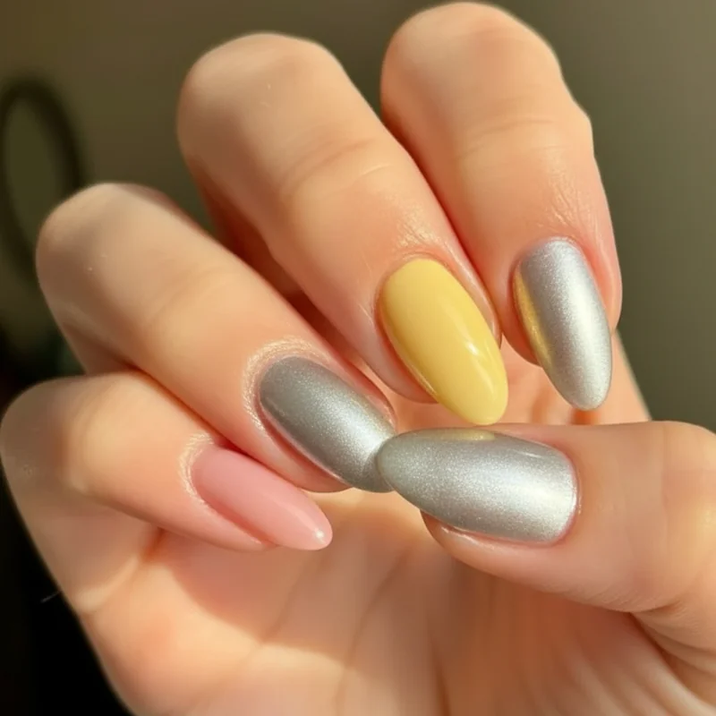 Trending summer nail ideas 2026 overview showing butter yellow chrome glazed and jelly finishes most popular this season