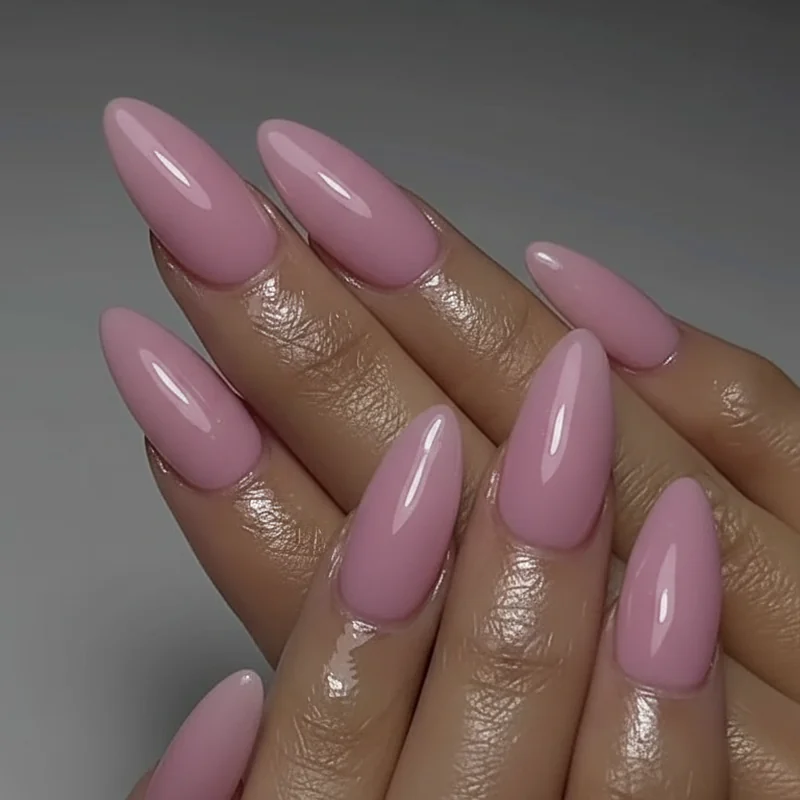Glossy gel polish bridal nail showing high-shine UV-cured finish and smooth surface ideal for wedding day ring shot photography