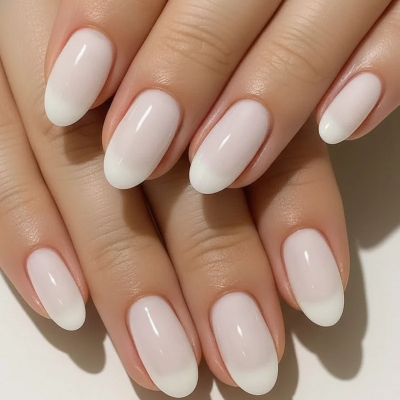 Squoval oval and short almond shapes compared showing the best bridal nail options for different hand types and nail beds
