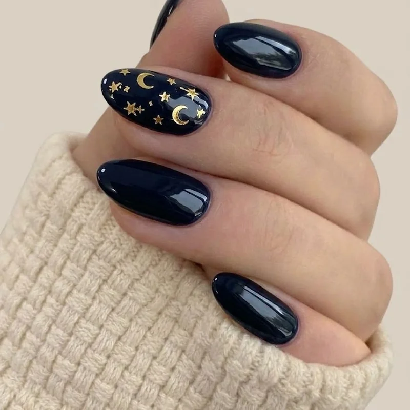 Matte versus glossy oxblood dark academia manicure finish comparison side by side