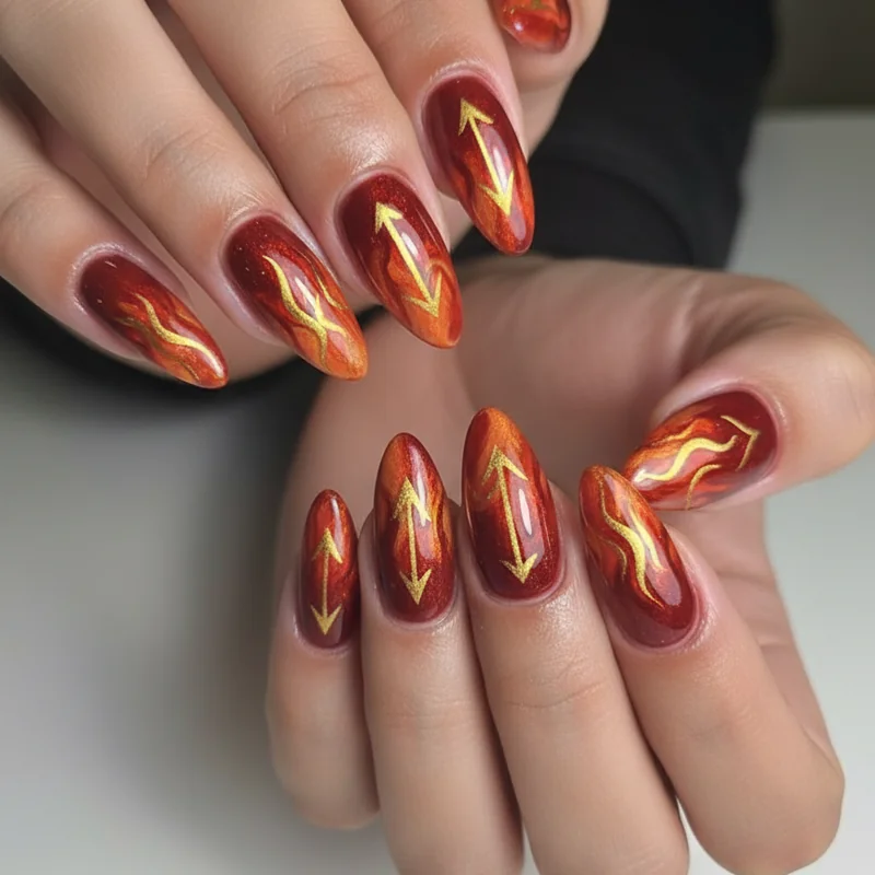 Sagittarius Nails: Bold Designs for the Fire Sign