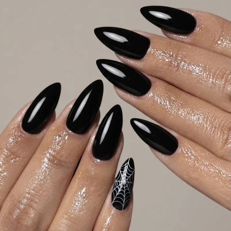 Dimensional 3D floral nail art piped onto glossy coffin nails, the nail inspo trend defining 2026