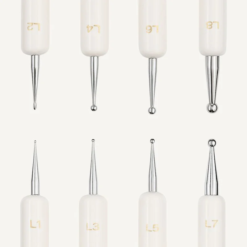 Dotting tool alternatives using bobby pin pencil eraser and household items for nail art dots