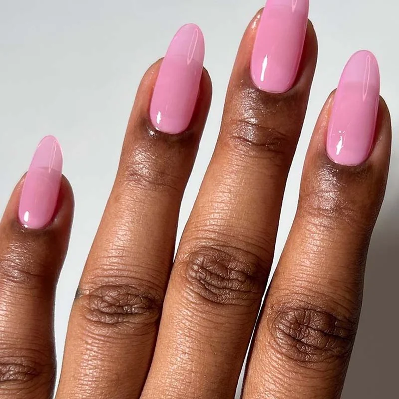 Jelly nails with translucent sheer finish beginner friendly colorful see through effect simple technique