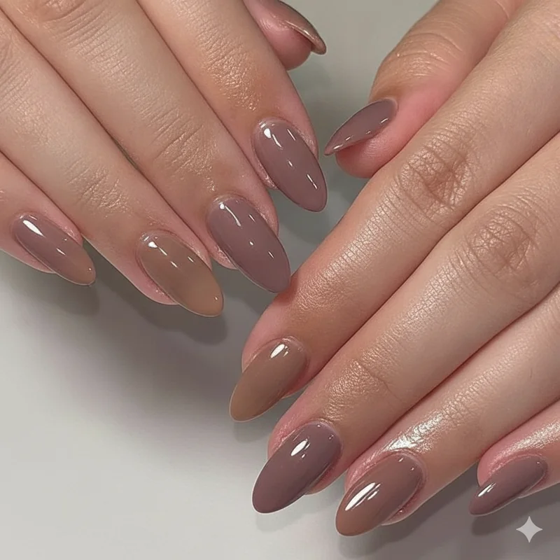 Professional nail color palette for 2026 showing nude neutral burgundy and modern office appropriate shade swatches